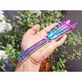 Training butterfly knife Smooth Flip 24.5cm Large Balisong - Egyptian Iris