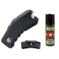 2.5 Mil Volt Stun Gun USB Charge Cheetah Stun Gun + Pepper Spray