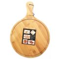 Pack of 10 -Home Mart 35/32cm Bamboo Pizza Plate Pizza Board Serving Plate -  35 cm