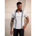 APEY - Golf Shirt Collared T Shirts For Men Stretch Fit Polo Shirts - White - M