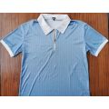 APEY Golf Shirt Collared T Shirts For Men Stretch Fit Polo Shirts - SkyBlue - XL