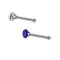 Nose Studs With Rhinestone - Nose Rings Nose Piercing Pin Body Jewelry - 24 Piece - Mixed Colour