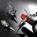 Wine Stopper Whiskey Bottle Stopper Cork Solid Metal - Antelope -  Silver