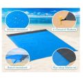 Beach Mat Waterproof - 2 x 2.1m + Beach Soft Ball -  Blue