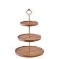 Multifunctional 3 Tier Bamboo serving Fruits & Cake Stand