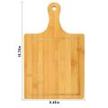 Bamboo Cheese Board Pizza Serving Tray Square Paddle Cutting Board