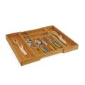 Large Cutlery Organiser - Expandable Cutlery Tray - Bamboo