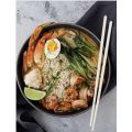 Ramen Instant Noodle,1 Ramen Bowl -Melamine & 1 Alloy Chopsticks -  Seafood - 2400 g