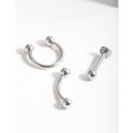 Body Piercing Surgical Steel Nose Ring Septum Ring Eyebrow Piercing - 42Pc