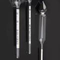 4 Pieces Alcohol Content 0-100% Hydrometer Alcohol Measure Tool & Thermometer