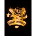 Harley Davidson button wall light