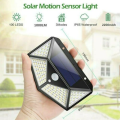 Mini 100 LED Outdoor Solar Wall Light PIR Motion Sensor Garden Security Light