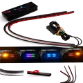 Beautiful And Beautiful 7-Color Rgb Car Led Light Strip Ranger Neon Mesh Light For Under Hood Grille