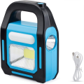 Convenient And Practical 3-In-1 Solar Powered Usb Rechargeable Cob Led Camping Lantern