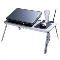 Convenient And Practical Foldable Portable Laptop Desk With 2 Usb Cooling Fans
