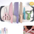 Convenient And Practical 6-Piece Corrugated Kitchen Knife Set