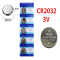 Cr2032 3V Lithium Battery 5 Cells
