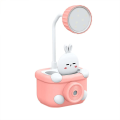 Children`s Essential Cartoon Small Desk Lamp With Led Light Multifunctional Pen Holder With Pencil S