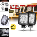 Home Essential 1 Piece 4 Inch 27W Led Work Light Spotlight Fog Driving Light 4D Lens Off-Road Suv At