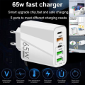 USB C Wall Charger 65W 5 Ports Fast Charging USB-C Charger TYPE-C Charger