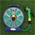 Flat garden hose with type 7 nozzle, with bracket 15MC