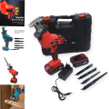 Brilliant Portable Chainsaw Compact, Cordless Reciprocating Saw With Blade For Pruning And Gardening