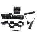 Clear Red Dot Laser Sight Externally Adjustable Rifle Scope 2 Switch Rail Mount Box Set