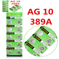 Ag10 389A 1.55V Alkaline Battery 10 Pcs