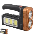 Portable Solar Rechargeable Flashlight Outdoor Home Emergency Led Side Light Searchlight