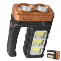 Portable Solar Rechargeable Flashlight Outdoor Home Emergency Led Side Light Searchlight