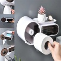 Exquisite Toilet Paper Holder Multi-Functional Household Storage Box Toilet Wall-Mounted Storage Box