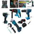 Compact And Convenient 4 Piece Power Tool Set With 2 x 48V 15000mah Lithium Batteries. 1 x Impact Wr