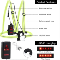 Multifunctional And Convenient Aerbes Rechargeable Led Running Chest Strap Light