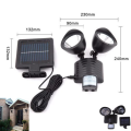 Convenient And Affordable Double Headed Pir Motion Sensor Security Solar Light 22 Led