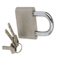Sturdy Convenient Cabinet Door 60mm Security Lock Padlock Silver With 3 Keys