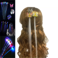Beautiful 1-Piece Set Of Colorful Butterfly Wig Braids Led Luminous Glitter Braid Clip Hair Accessor