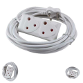 Convenient And Affordable 3m Extension Cord With Two-Way Multi-Plug