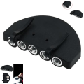 Convenient And Affordable 5Led Hat Brim Clip Lamp Headlamp For Camping, Hiking And Fishing