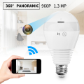 Safe And Secure Wifi Camera Panoramic 360 View Smart Light Bulb Camera Monitoring