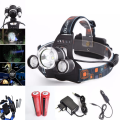 Convenient And Practical Rechargeable Headlight T6 3 Led Headlight