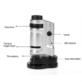Mg10081-8 Magnifying Glass Pocket Microscope Monocular Zoom Hd Ticket Led Lighting Handheld