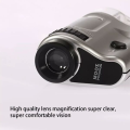Mg10081-8 Magnifying Glass Pocket Microscope Monocular Zoom Hd Ticket Led Lighting Handheld