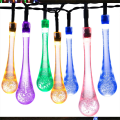 Solar Water Drop Bulb Ambience Light Fairy String Light Rgb