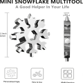 18 In 1 Snowflake Multitool, Christmas Stocking Stuffer,Unique Gifts For Men Women, Snowflake Multi-