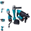 Multifunctional 3-Piece Tool Set Impact Wrench, Angle Grinder, Hammer Drill