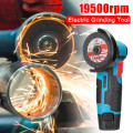 Exquisite 12V Cordless Mini Angle Grinder, 800W Handheld Lithium Battery Cordless Polishing And Cutt