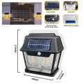 Led Dual Core Outdoor Lighting Solar Warm Light Wall Lamp
