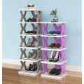 Multifunctional Store Foldable Shoe Rack, Shoe Tower Rack Suitable For Small Space, Closet, Small En