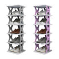 Multifunctional Store Foldable Shoe Rack, Shoe Tower Rack Suitable For Small Space, Closet, Small En
