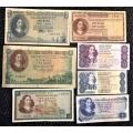 SOUTH AFRICAN  BANKNOTE COLLECTION X 7 NOTES.